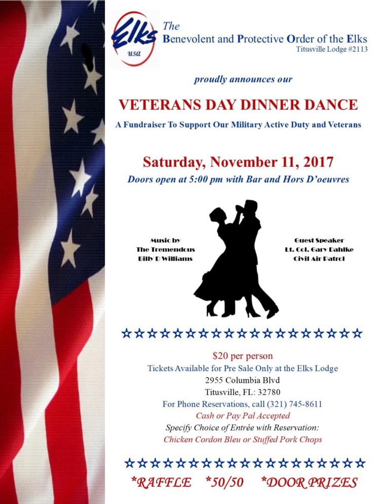 Veterans Day Dinner Dance - Titusville FL Chamber Of Commerce