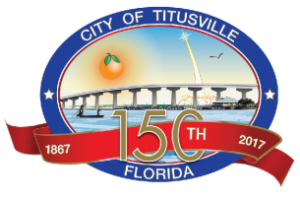 City of Titusville Turns 150 logo