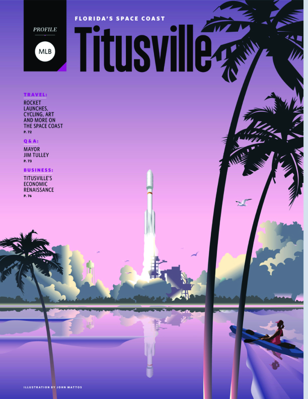Sky Magazine Titusville feature cover (July 2016)