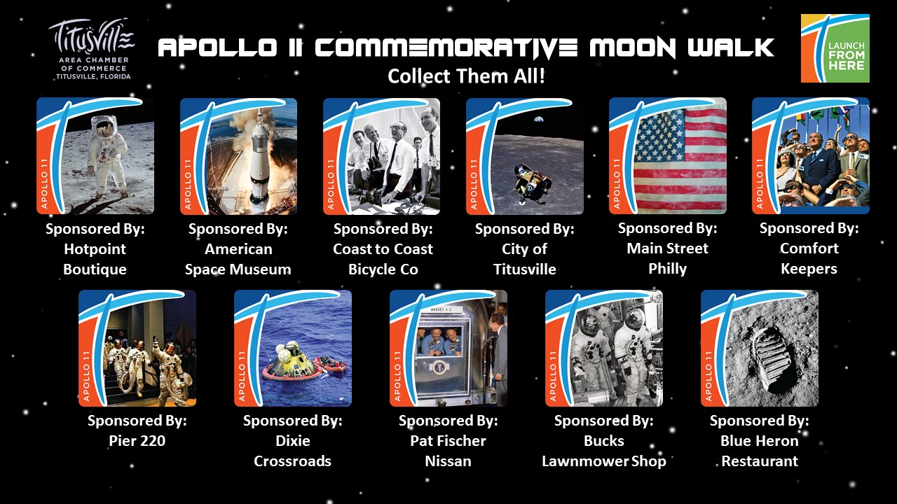 Apollo 11 Commemorative Token Moon Walk Titusville Fl Chamber Of