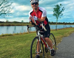 Chain of Lakes Titusville cyclist