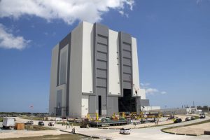 The Vehicle Assembly Building (VAB), at NASA's Kennedy Space Center in Florida