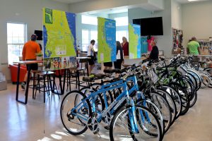 Bikes for rent or purchase at the Titusville Welcome Center