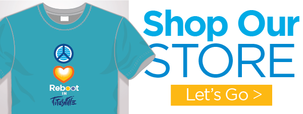 Click here to Shop Our Store. Featuring teal Peace Love Reboot t-shirt.