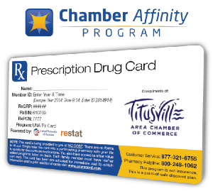 Chamber Affinity Program Prescription Card