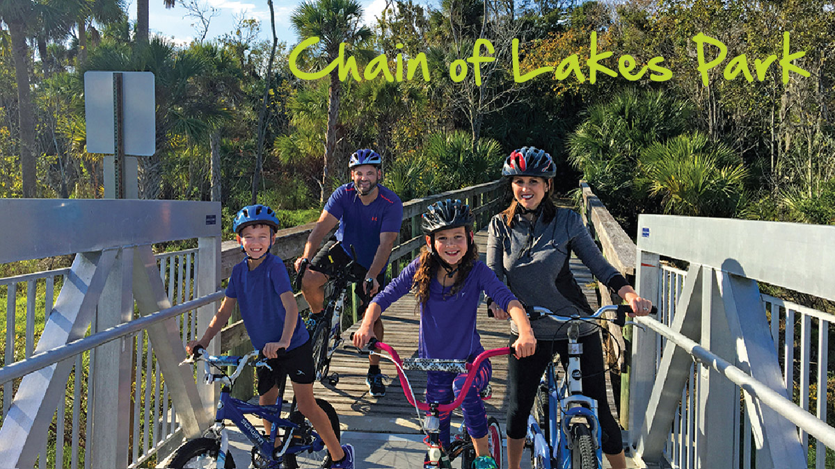 Chain of Lakes Park - Biking Family