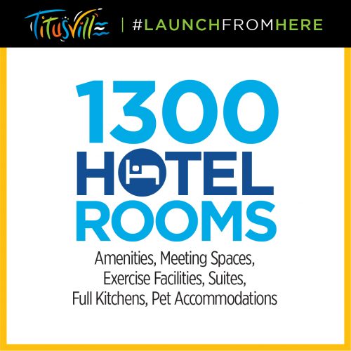 1300 hotel rooms in North Brevard